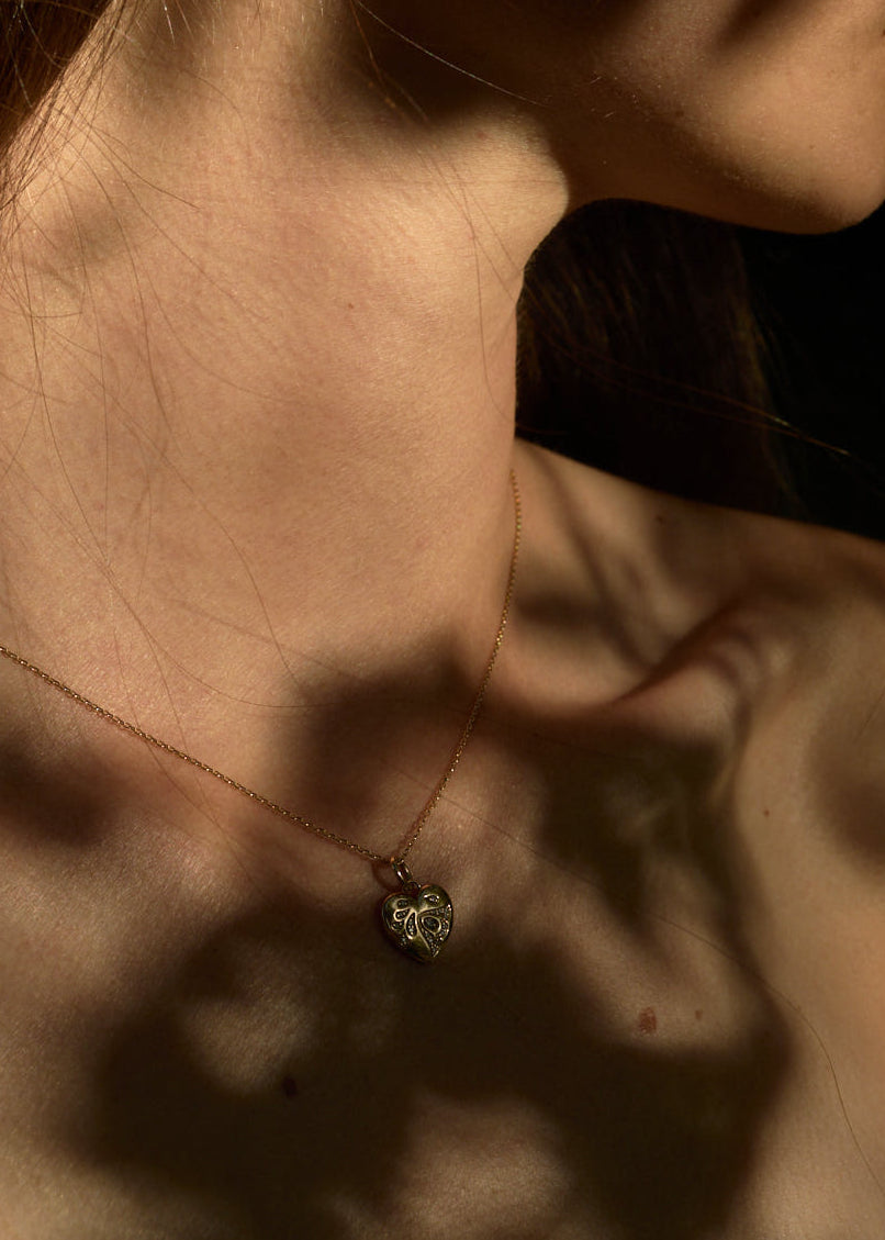 Tulip Heart Necklace