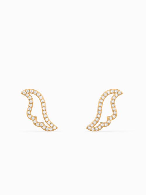 Petal Diamond Earrings by Tereza Bila 